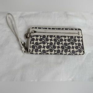 Coach long zip around wallet